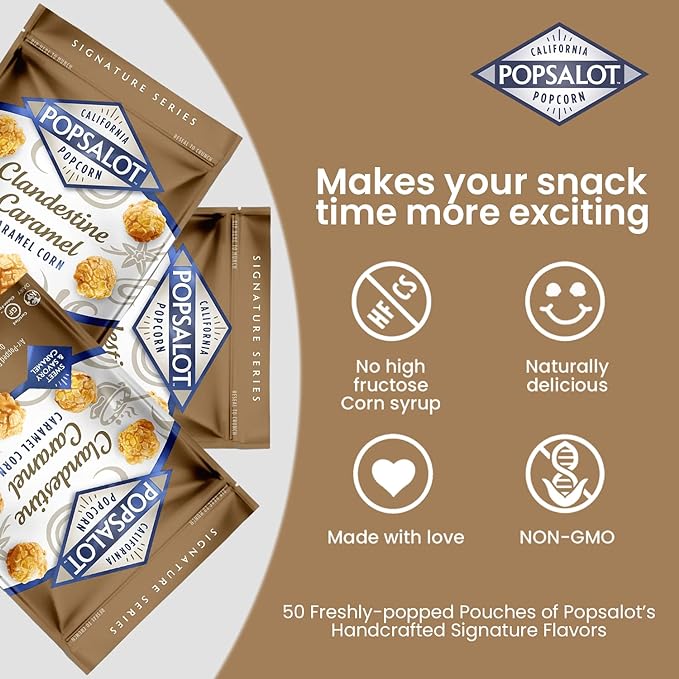 Gourmet Popcorn | Clandestine Caramel, Pack of 50 - Image 4